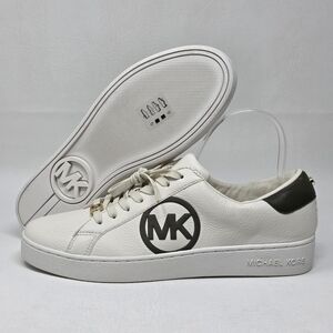 Michael Kors Lace UP White Optic/Sky Sneakers Shoes Womens Size 9 New